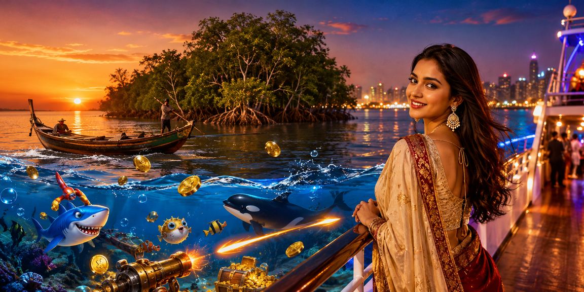 চট্টগ্রামের সমুদ্র সৈকতে মাছ ধরার গেমের আনন্দ